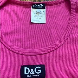 Dolce and Gabana pink short sleeve shirt
